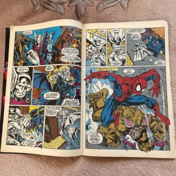 SpiderMan 1992 vintage Chaos in Calgary comic book Marvel Canada - Picture 8 of 11